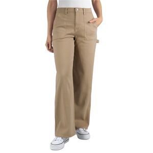 Indigo Rein Womens Utility Curvy Fit Jeans, Beige, NWT